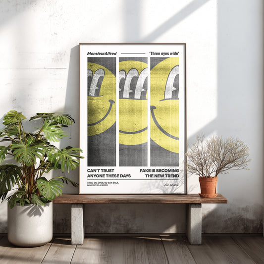 Three Eyes Wide - Art Print