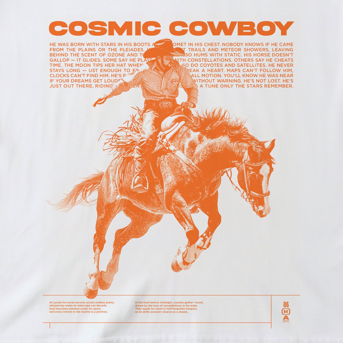 Cosmic Cowboy tee - Back Impact