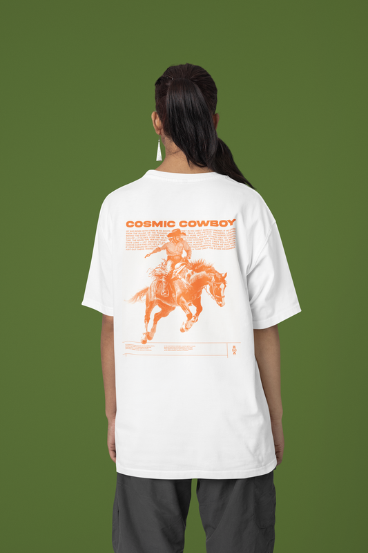 Cosmic Cowboy tee - Back Impact