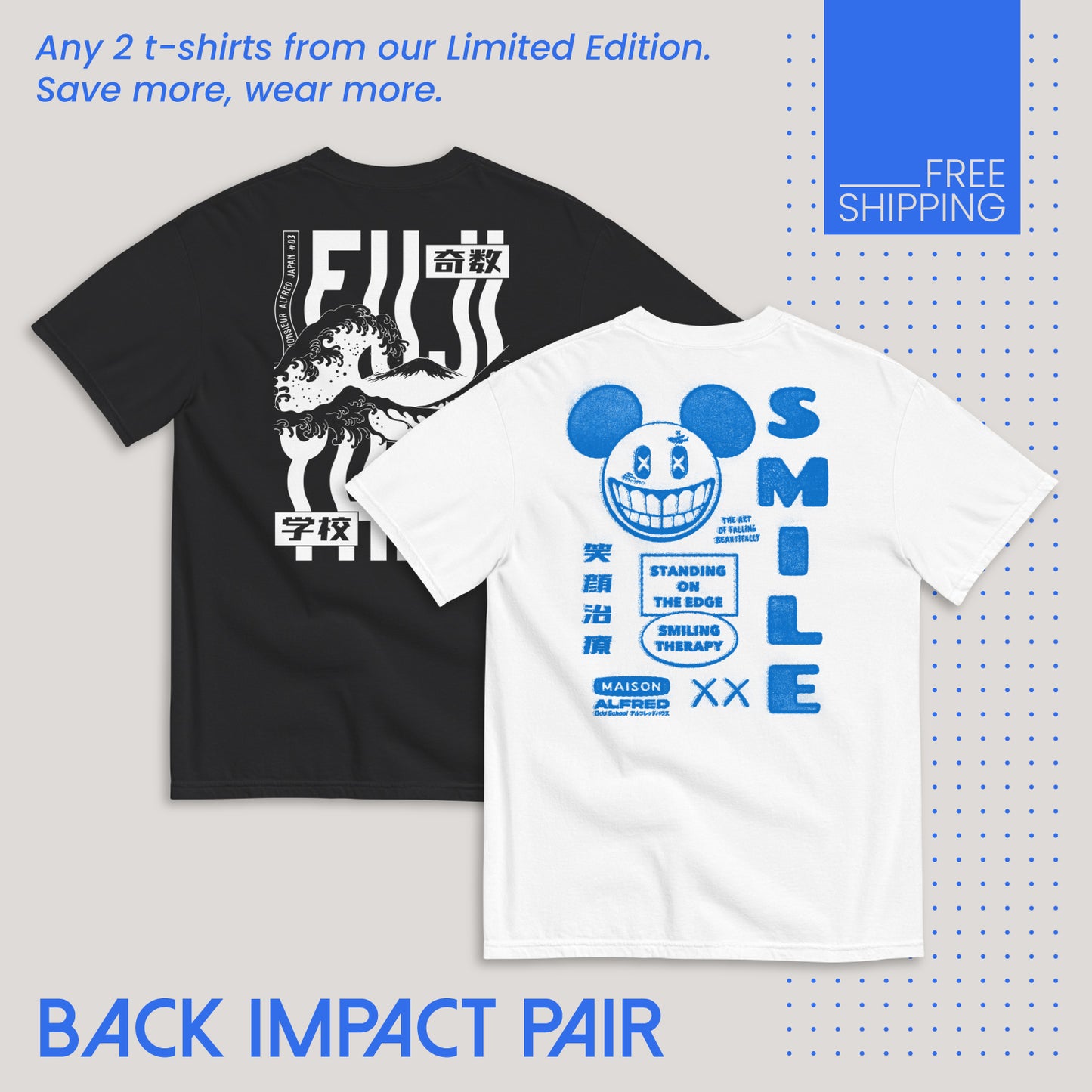 Back Impact Pair - 2 Tees (You Choose)
