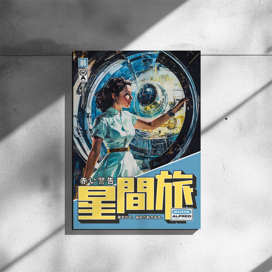 Space in Blue - Art Print