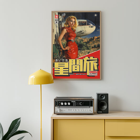 Space in Red - Art Print