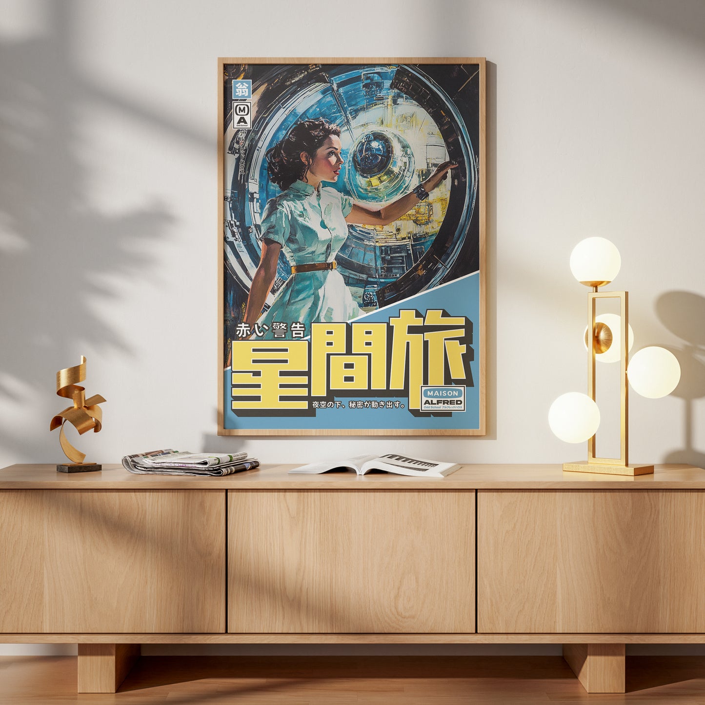 Space in Blue - Art Print