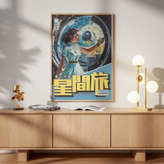 Space in Blue - Art Print