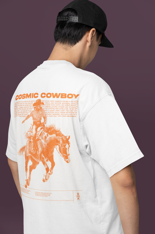 Cosmic Cowboy tee - Back Impact