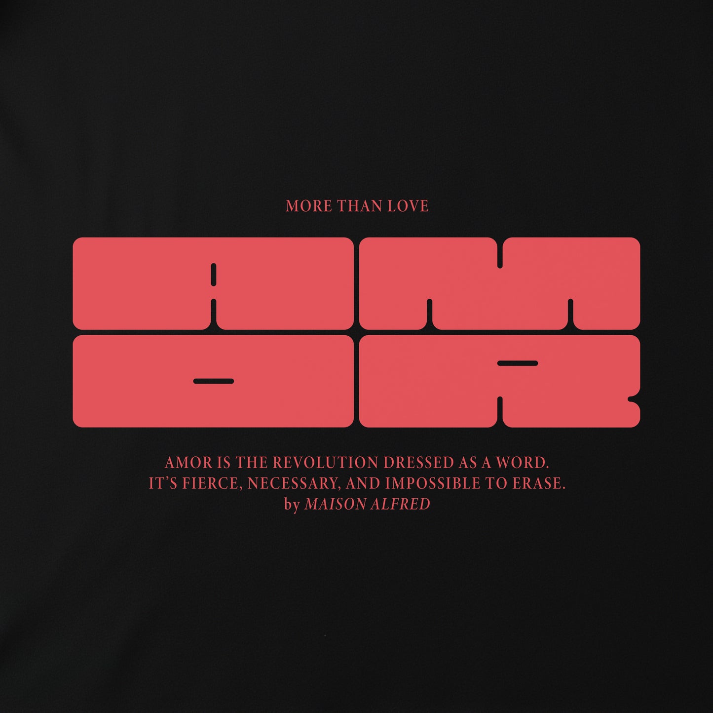 Amor tee - Back Impact