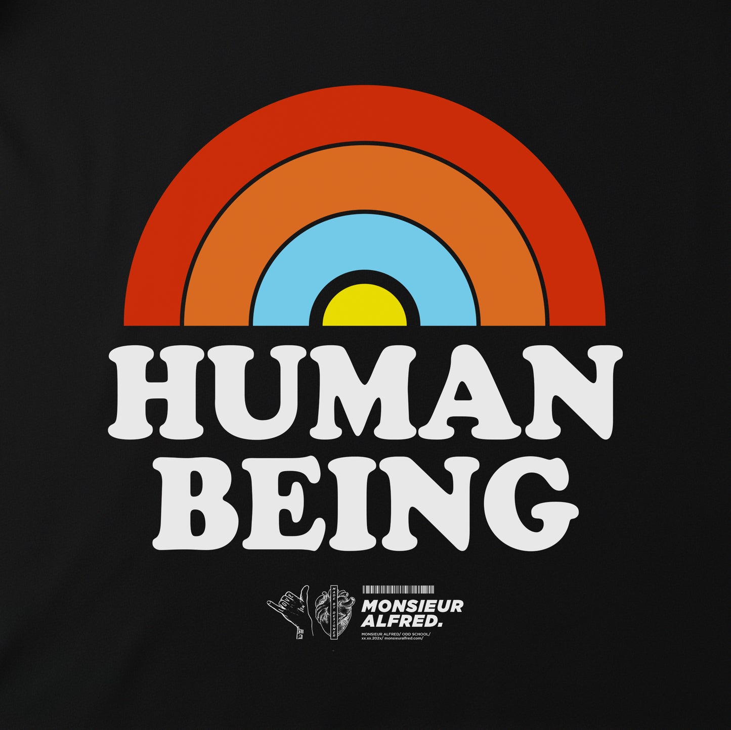 Human Being tee - Back Impact