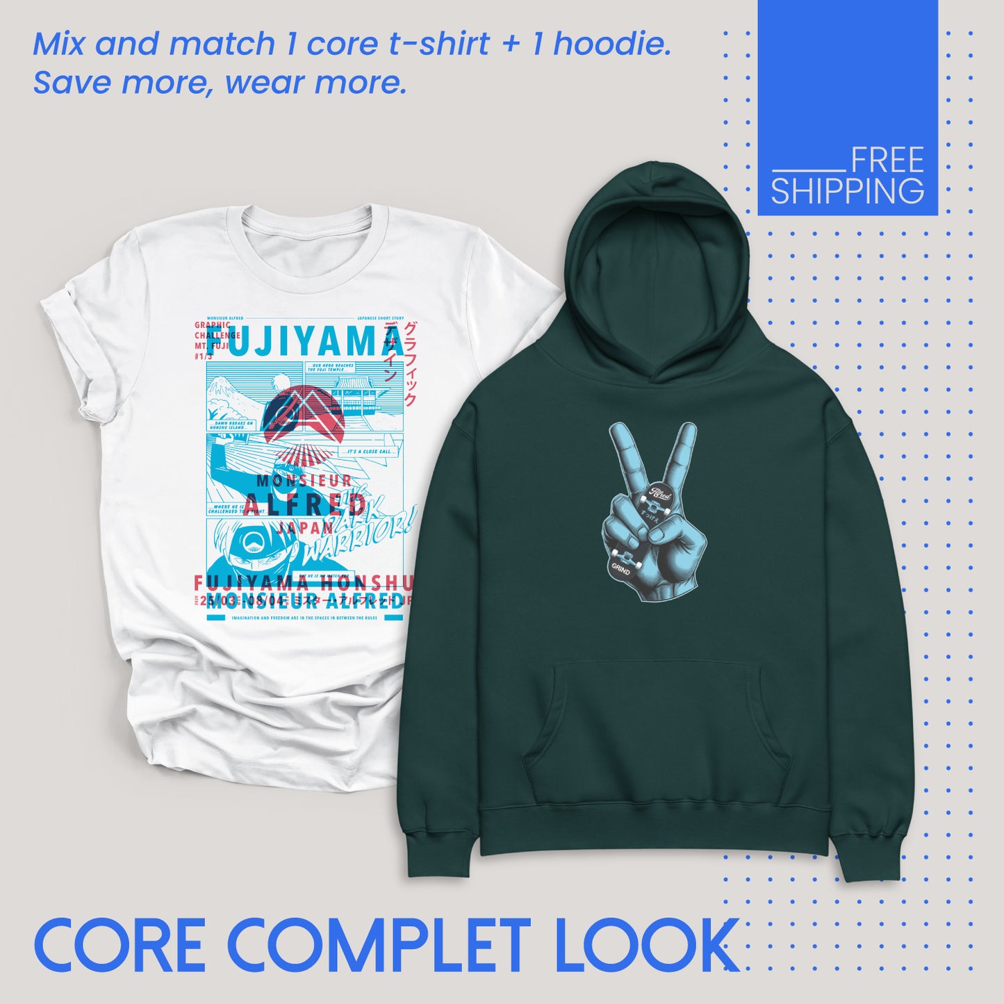 Core Complete Look - Tee + Hoodie (You Choose)