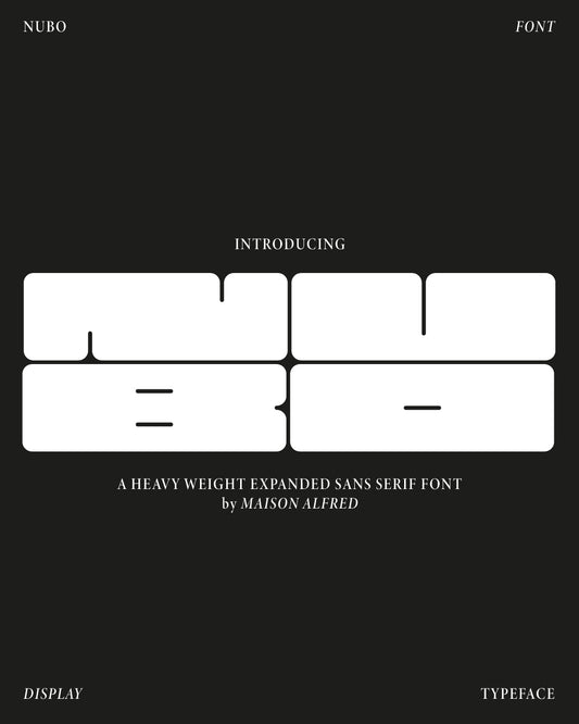 NUBO - Display Typeface (OTF/TTF)
