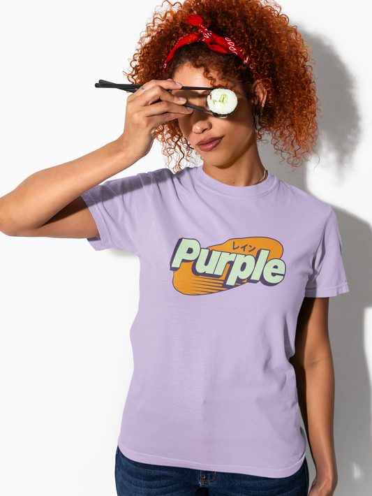 Purple logo tee