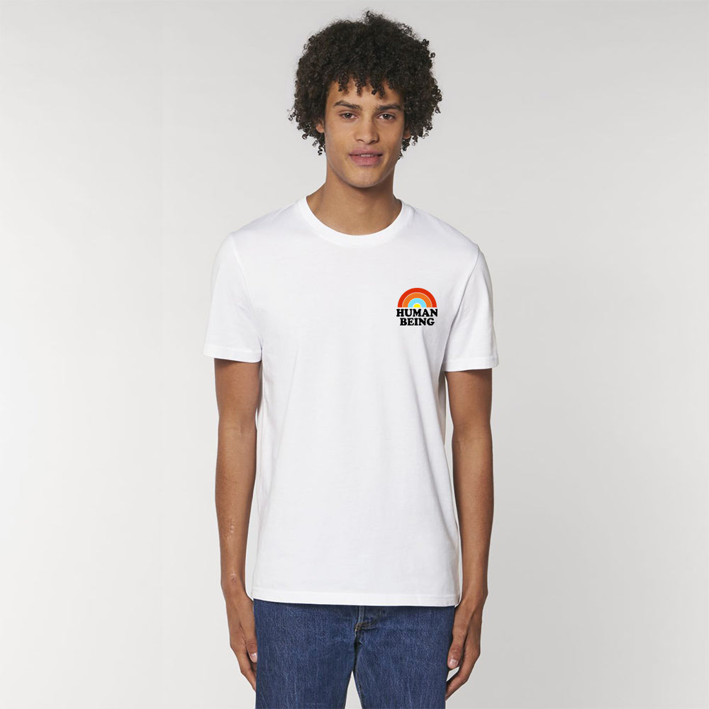 HUMAN BEING / Coton biologique unisexe / Blanc
