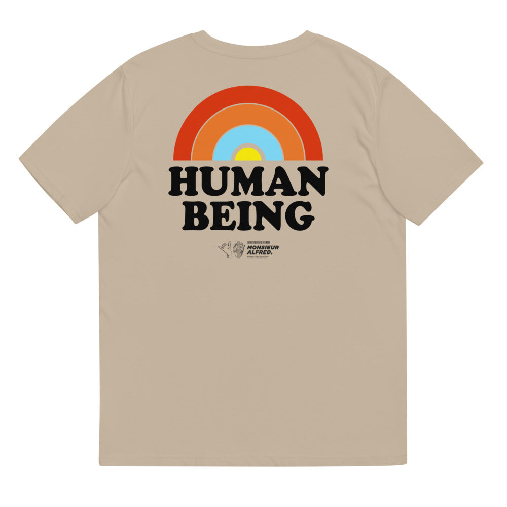 HUMAN BEING / Coton biologique unisexe / Blanc