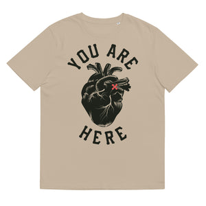 YOU ARE HERE / Coton biologique unisexe / Transparent / Devant