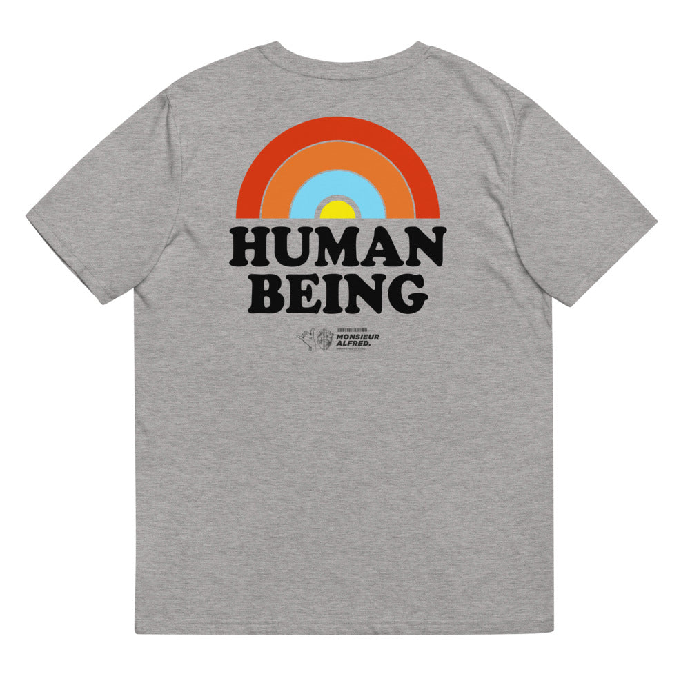 HUMAN BEING / Coton biologique unisexe / Blanc