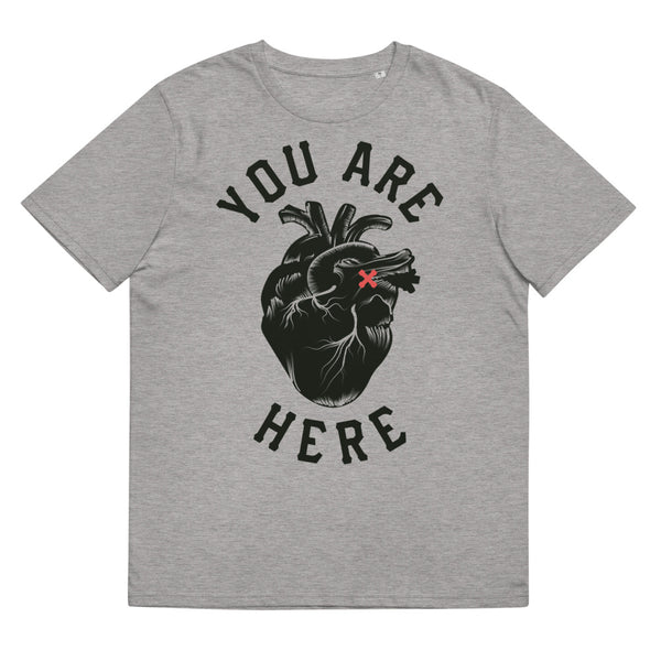 YOU ARE HERE / Coton biologique unisexe / Transparent / Devant