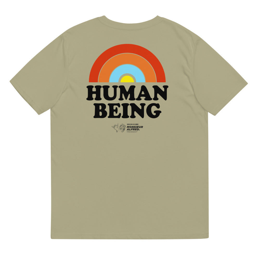 HUMAN BEING / Coton biologique unisexe / Blanc