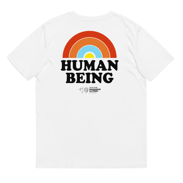 HUMAN BEING / Coton biologique unisexe / Blanc